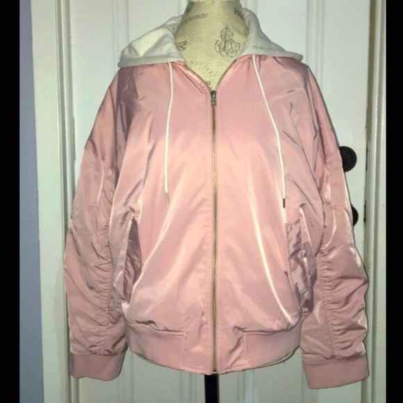 Mossimo Supply Co. Jackets & Blazers - Women’s Pink Bomber Jacket